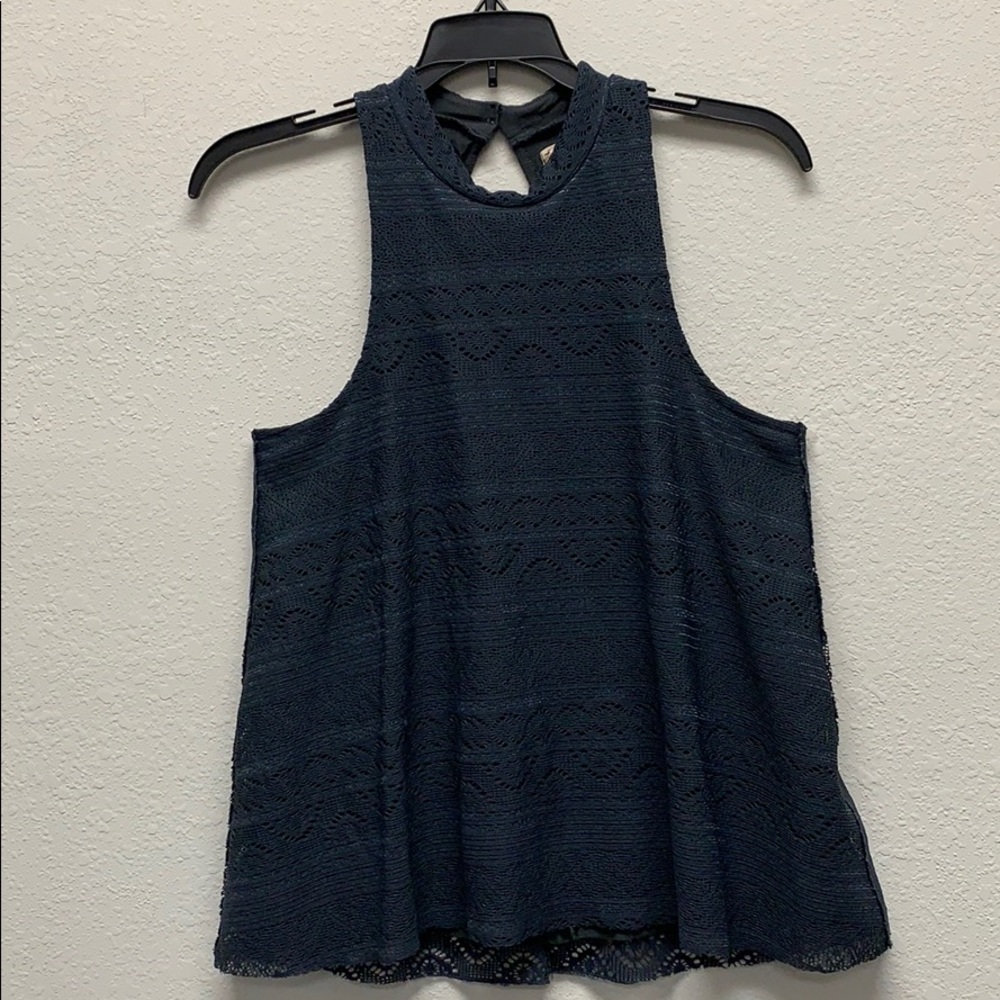Hollister Sleeveless Mesh Top